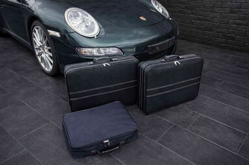Roadsterbag luggage set Porsche 996 front trunk (partial leather)