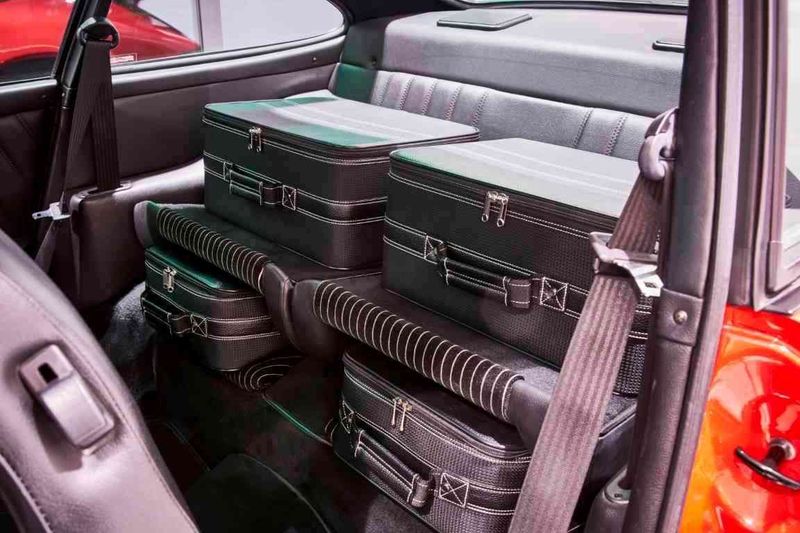 Roadsterbag luggage set Porsche G-MODEL rear seat (partial leather)