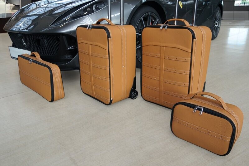 Roadsterbag luggage set Ferrari 812 GTS Daytona Sabbia Leather (4-pcs)