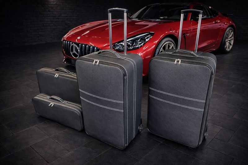 Roadsterbag luggage set Mercedes AMG GT Coupé 2024 trunk 4-pcs leather Nero