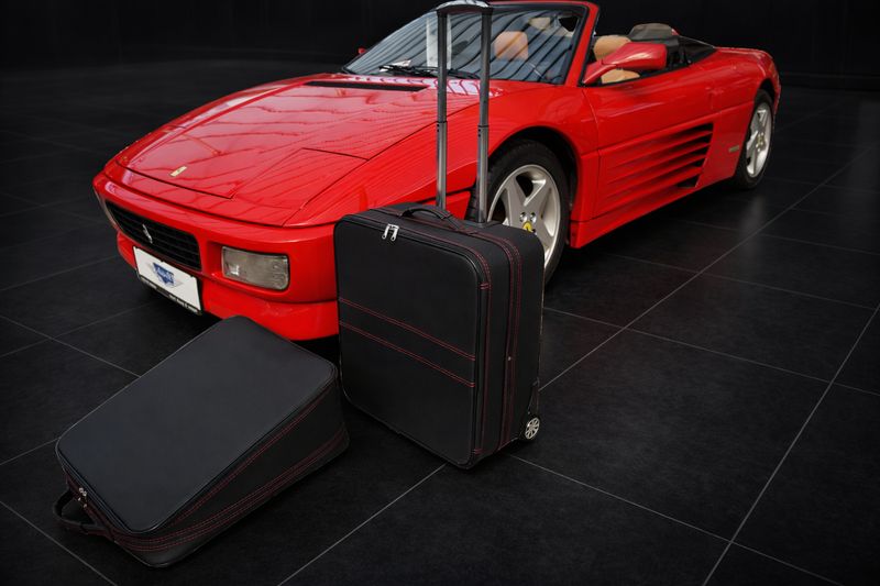 Roadsterbag luggage set Ferrari 348 TB + TS with Red Stitching (2-pcs)