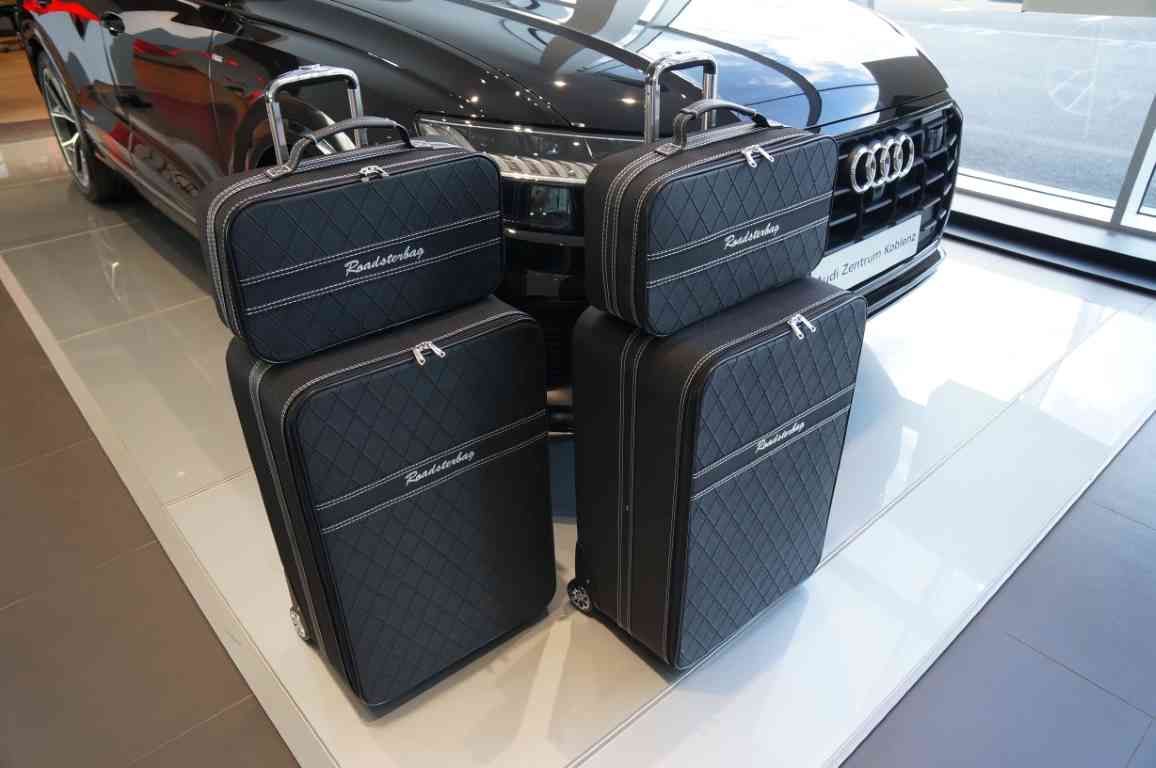 Roadsterbag luggage set Audi Q8 Black/Black (4-pcs)
