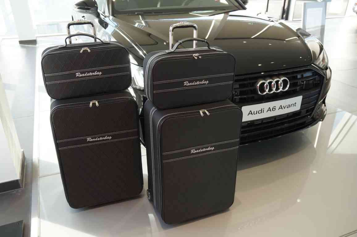 Roadsterbag luggage set Audi A6 Avant Black/Black (4-pcs)