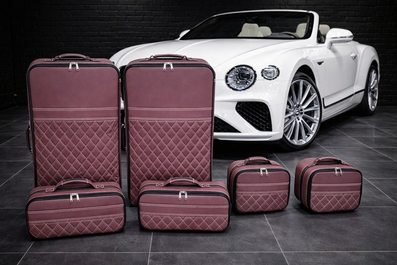 Roadsterbag luggage set Bentley Continental GTC "Bordeaux"  2019- 2024 (8-pcs)