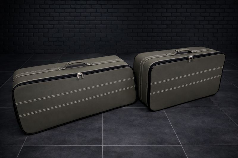 Roadsterbag luggage set Mercedes SL R232 leather Olive (2-pcs)