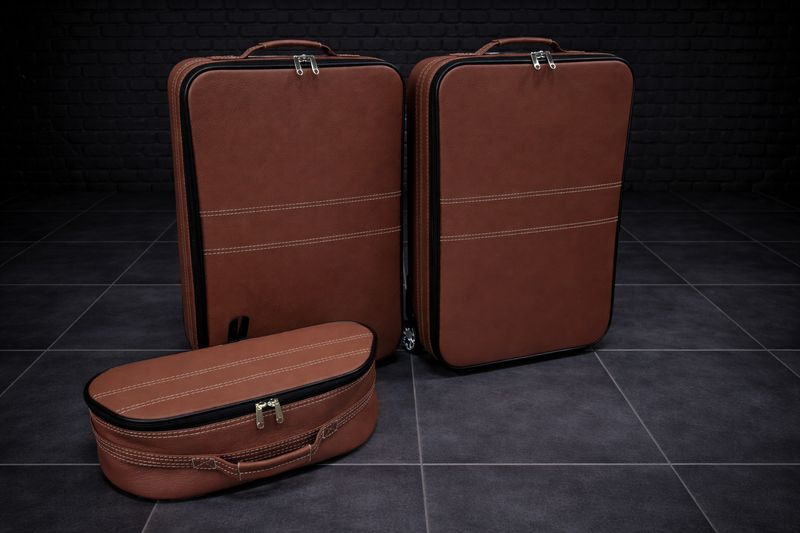 Roadsterbag luggage set Ferrari Roma Spider Trunk + Interior Terra Leder (5-pcs)