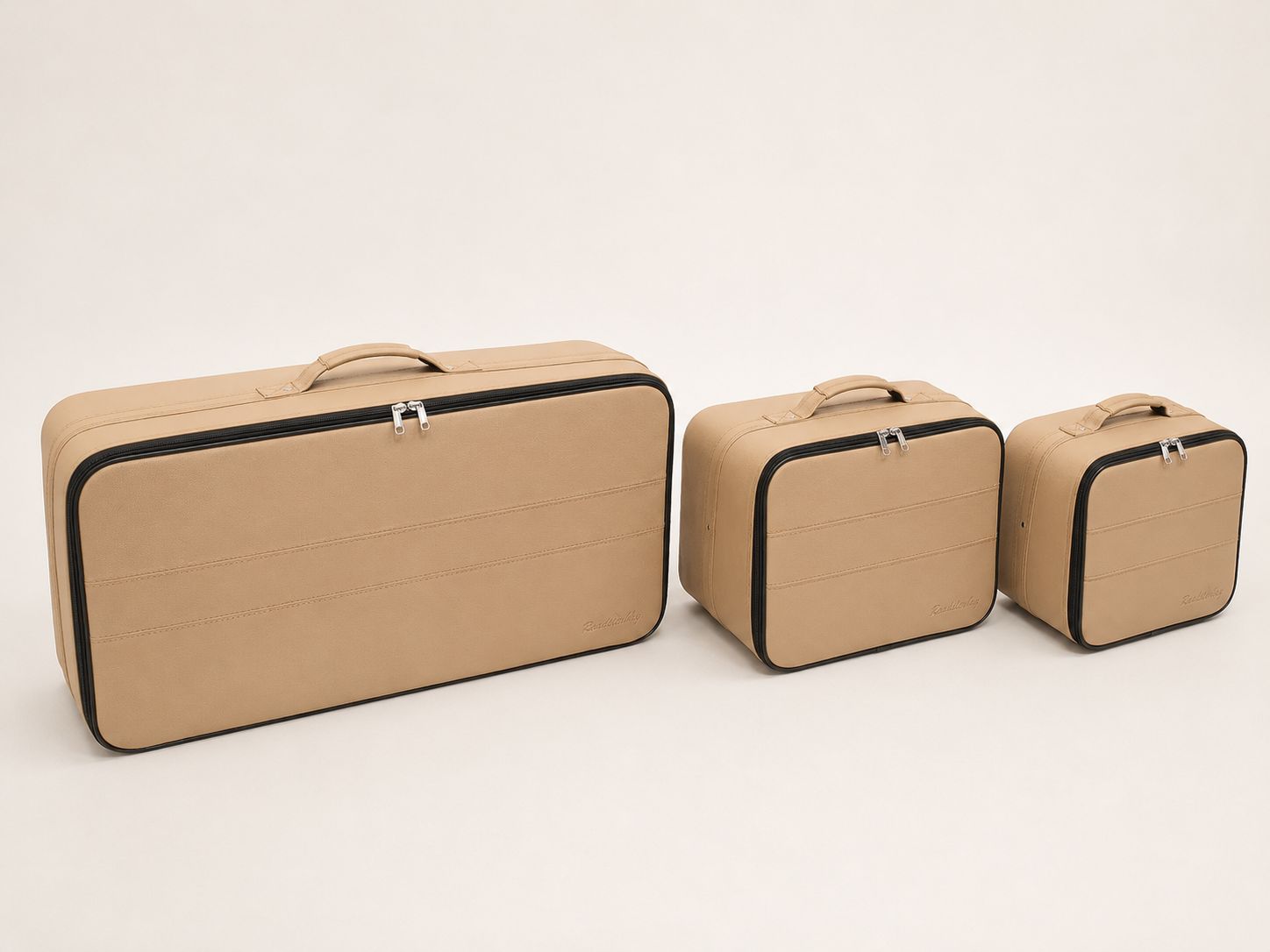 Roadsterbag luggage set Mercedes SL R232 leather Camel (3-pcs)