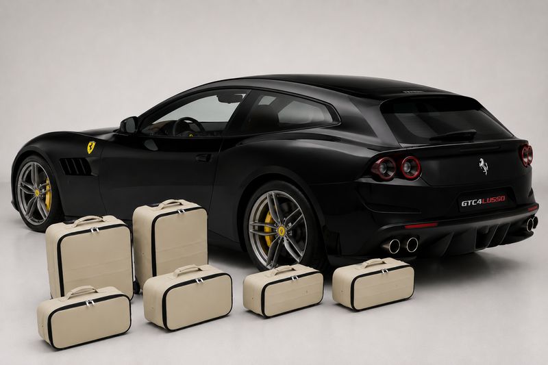 Roadsterbag luggage set Ferrari FF Crema leather (6-pcs)