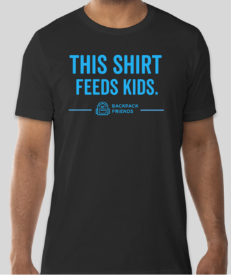 Classic &#39;This Shirt Feeds Kids&#39; (Black/ Turquoise)