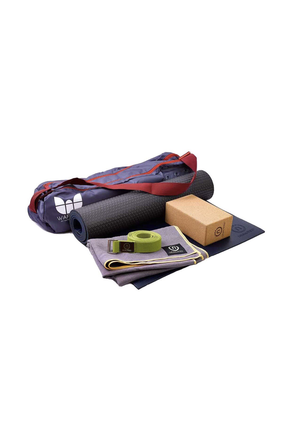 PRO YOGA KIT (HERO YOGA MAT, TOWEL, CORK BLOCK, HEMP STRAP, BAG)