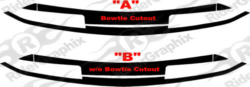 2014 - 2015 Chevrolet Camaro Trunk/Bumper Blackout Decal