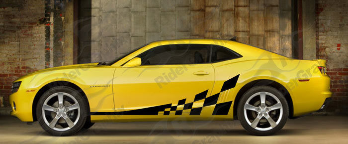 2010 - up Camaro Checkered Flag Graphics