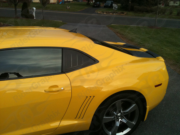 2010 - 2015 Camaro Side Quarter Window Louver Graphics