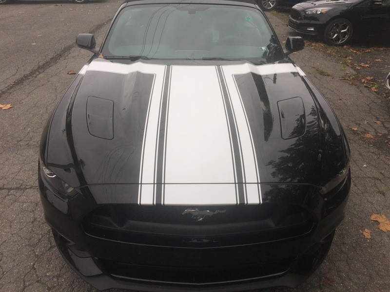 2015 - 2023 Mustang Boss Style Hood/Side Stripe Kit