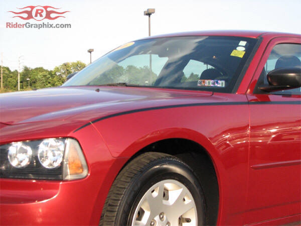 2006 - 2010 Charger Front Bodyline Stripe Kits