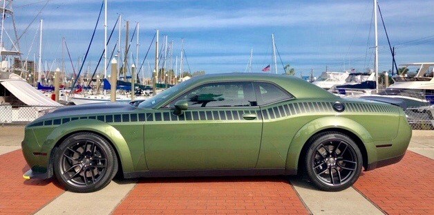 2008 - Up Dodge Challenger Gen 2 AAR Style Full Upper Strobe Stripes