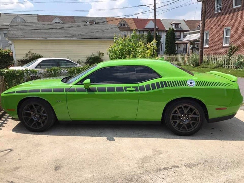 2008 - Up Dodge Challenger AAR Style Full Upper Strobe Stripes