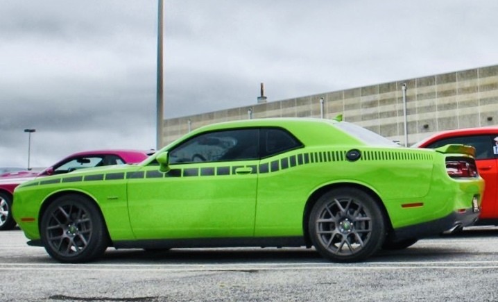 2008 - Up Dodge Challenger AAR Style Full Upper Strobe Stripes