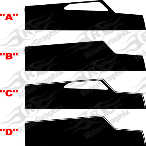 2016 - 2018 Camaro "T" Shape Hood Rally Stripes