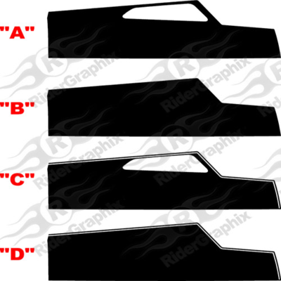 2016 - 2018 Camaro "T" Shape Hood Rally Stripes
