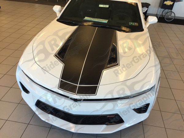 2016 - 2018 Camaro "T" Shape Hood Rally Stripes