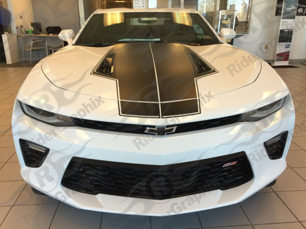 2016 - 2018 Camaro "T" Shape Hood Rally Stripes