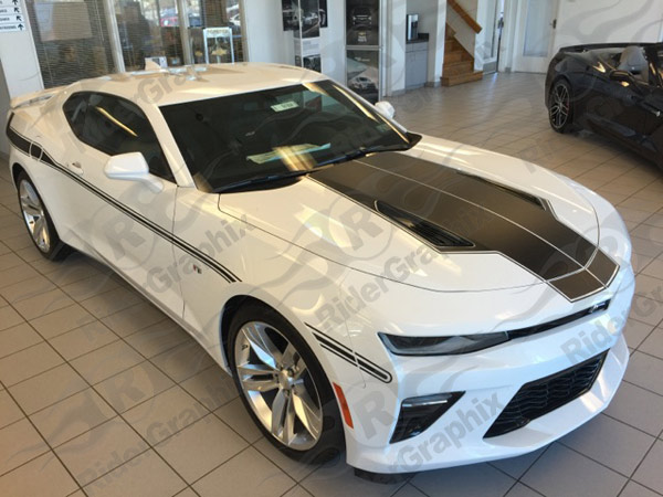 2016 - 2018 Camaro "T" Shape Hood Rally Stripes