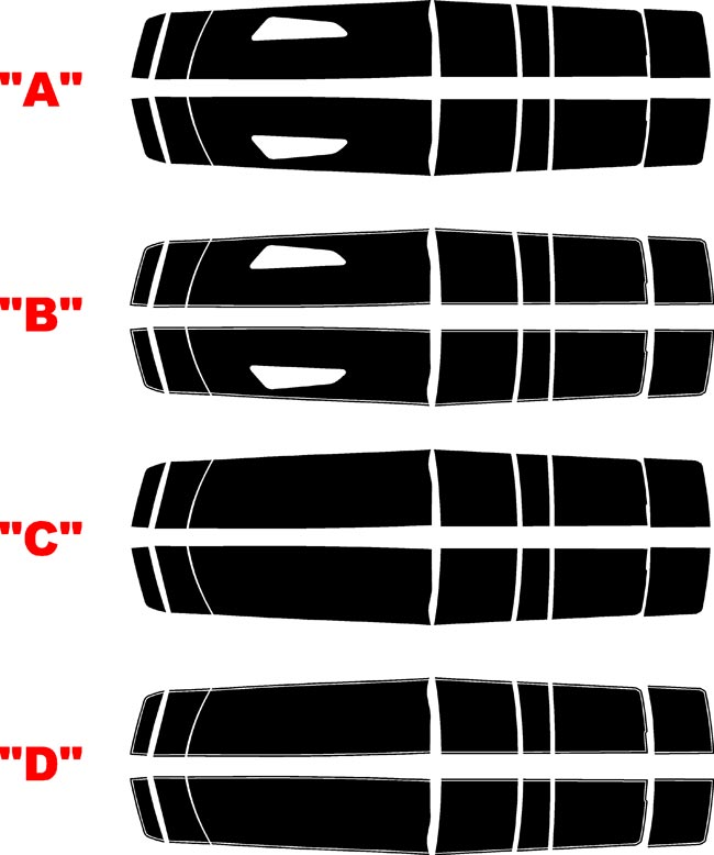 2016 - 2018 Camaro SS Convertible Factory Style Rally Stripes