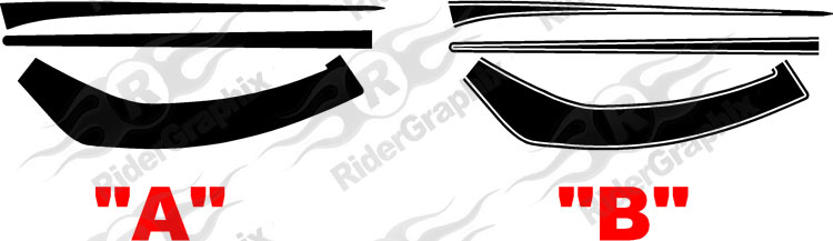 2016 - 2018 Camaro Front Fascia ZL1 Style Accent Stripe Kit