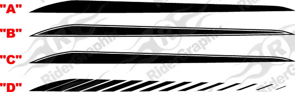 2016 - up Camaro Lower Accent Stripe Kit