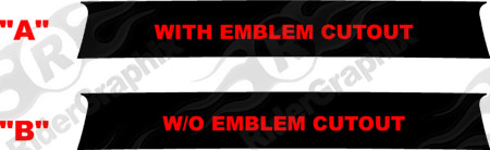 2016 - 2024 Chevrolet Camaro Rear Trunk Blackout Decals kit