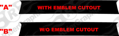 2016 - 2024 Chevrolet Camaro Rear Trunk Blackout Decals kit