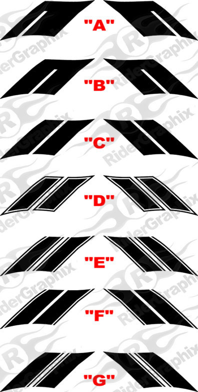 2016 &amp; Up Chevrolet Camaro Fender Hash Side Stripes