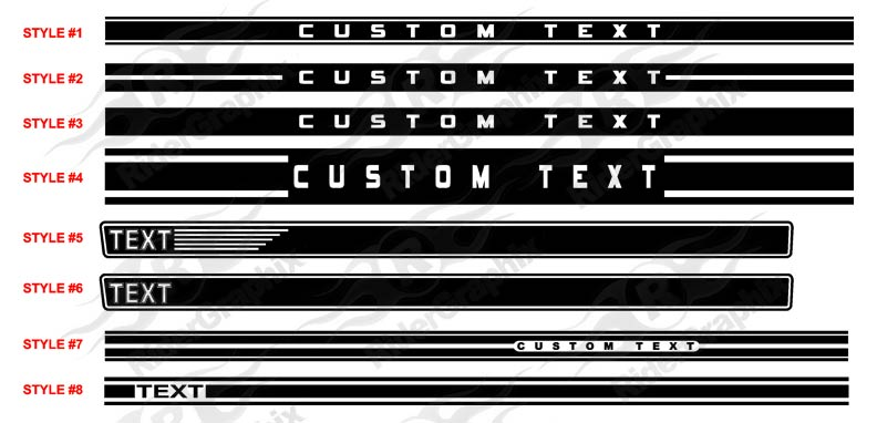 2005 - UP Mustang Rocker Panel Stripe Kit