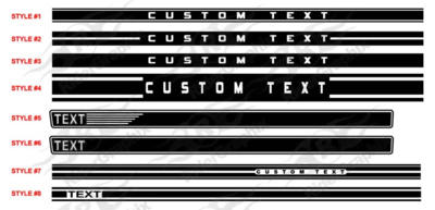 2005 - UP Mustang Rocker Panel Stripe Kit