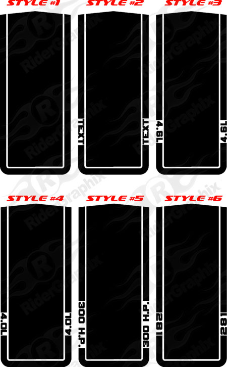 2005 - 2014 Mustang Mach 1 Style Hood Stripe