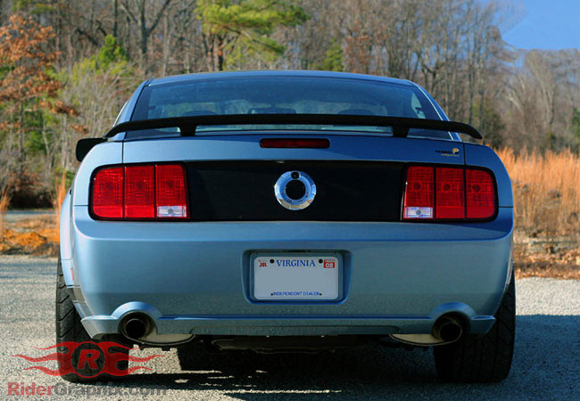 2005 - 2009 Mustang Rear Trunk Blackout Panel Vinyl Graphics