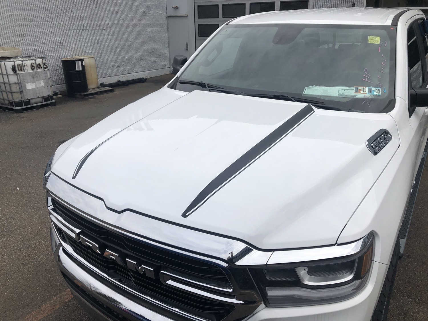 2019 - Up Dodge Ram Hood Side Spear Decals