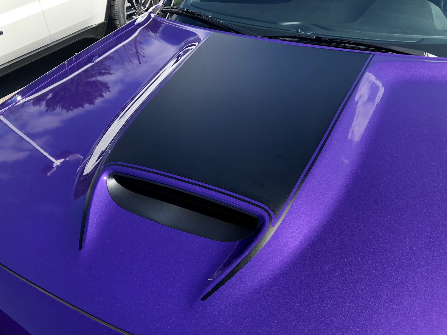 2015 - up Dodge Challenger SRT Hellcat Scat Pack RT GT Hood Blackout Graphics