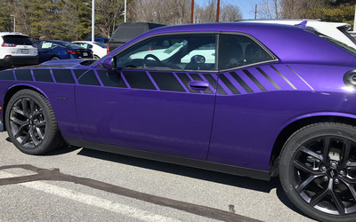 2008 - Up Dodge Challenger 3/4 Length Strobe Stripe Graphics Kit