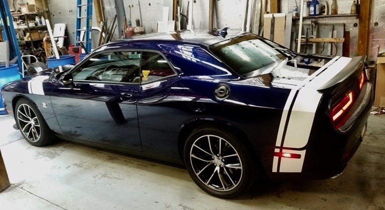2008 - Up Dodge Challenger Scat Pack Style Tail Stripes