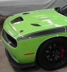 2015 - up Dodge Challenger SRT Hellcat RT GT Hood Intake Blackout Graphics