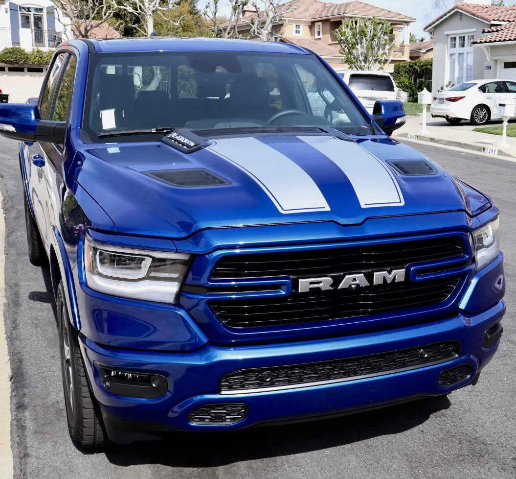 2019 - Up Ram 1500 Rebel / Sport Hood and Tailgate Rally Stripe Kit-EBspecial