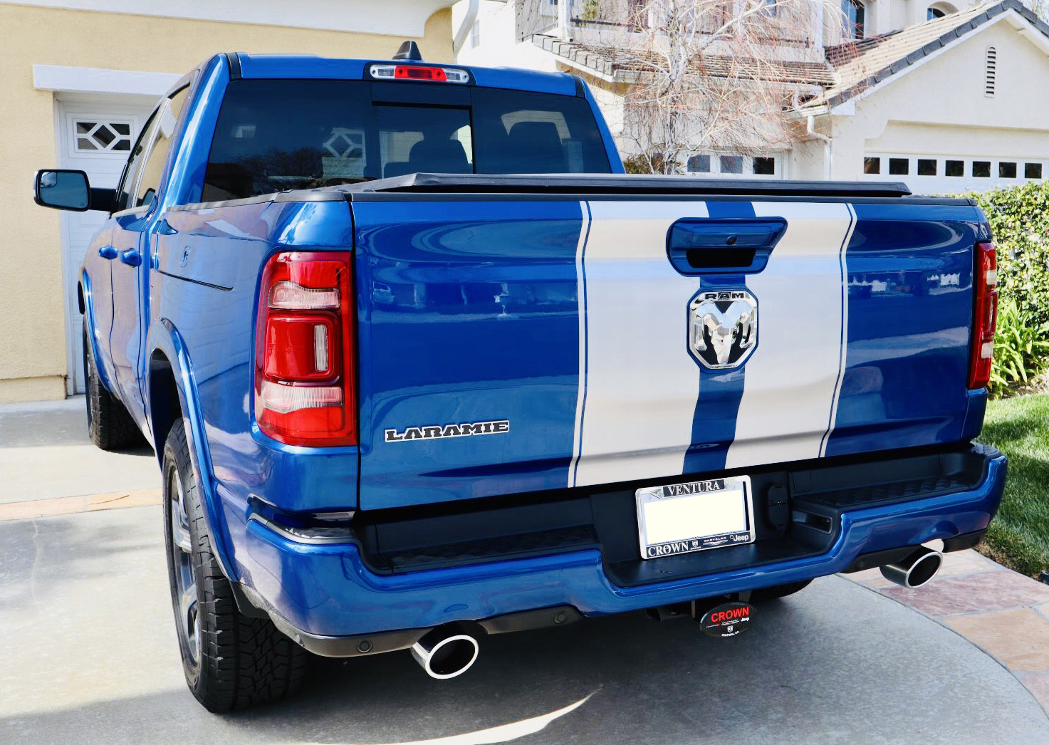 2019 - Up Ram 1500 Rebel / Sport Hood and Tailgate Rally Stripe Kit