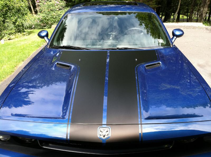 2008 - 2014 Challenger SRT Factory Style Hood Stripes