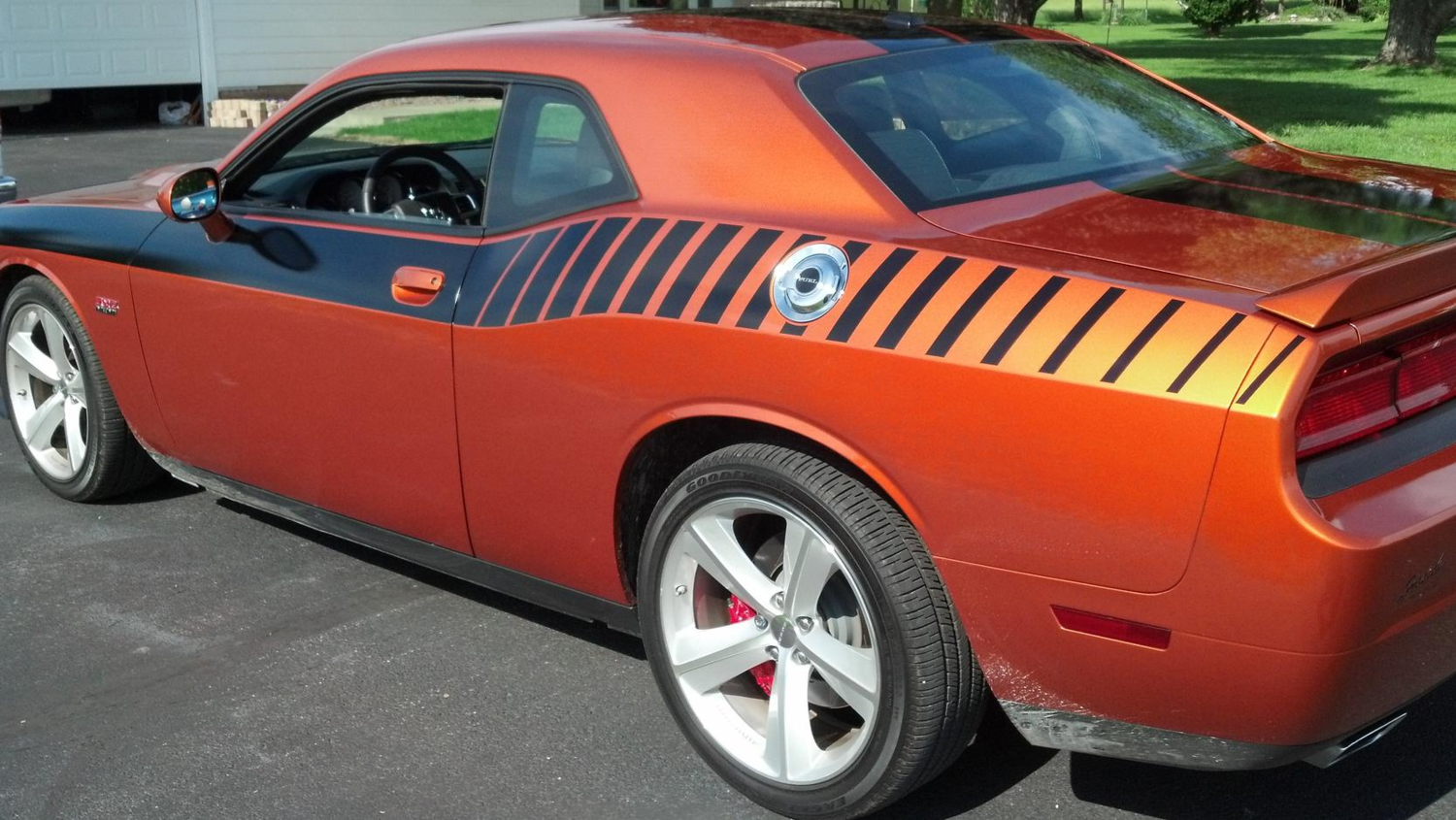 2008 - Up Dodge Challenger Full Body Length Upper Side Stripes