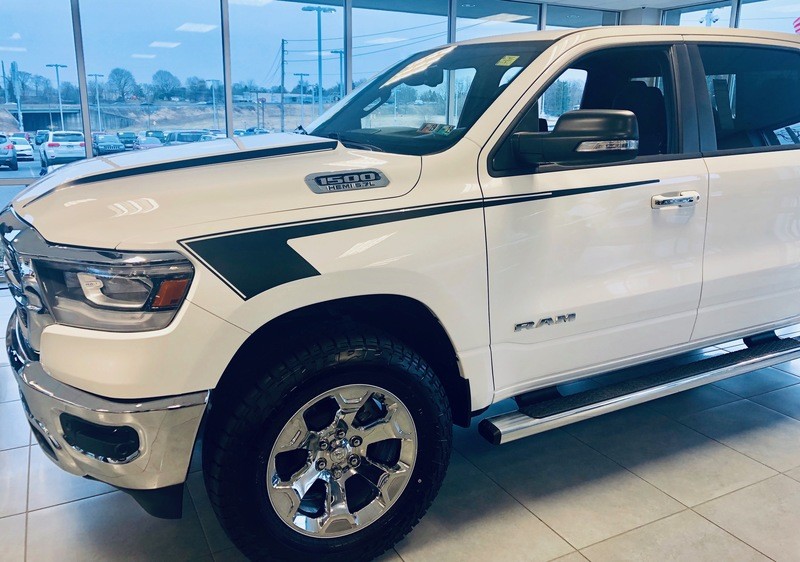 2019 - Up Dodge Ram Front Fender Hockey Stripes - Straight