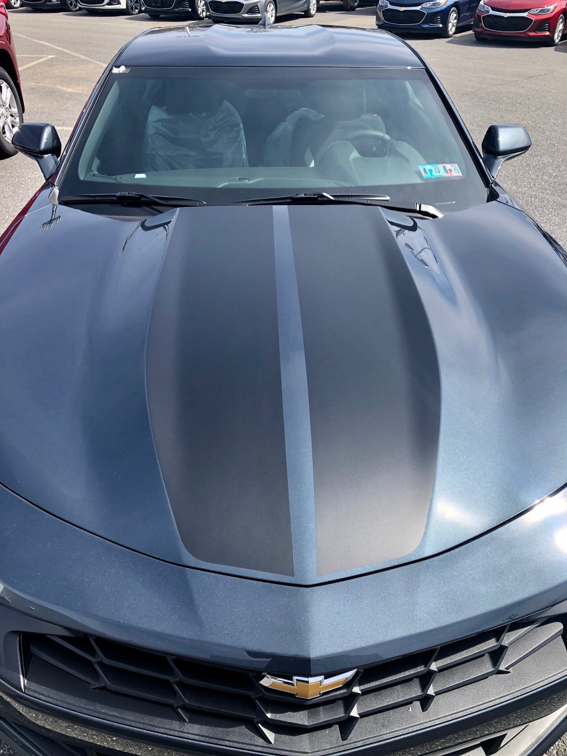 2019 - up Camaro Coupe Factory Style Dual Rally Style Hood Only Stripes SS RS LT V8 V6 Turbo 4