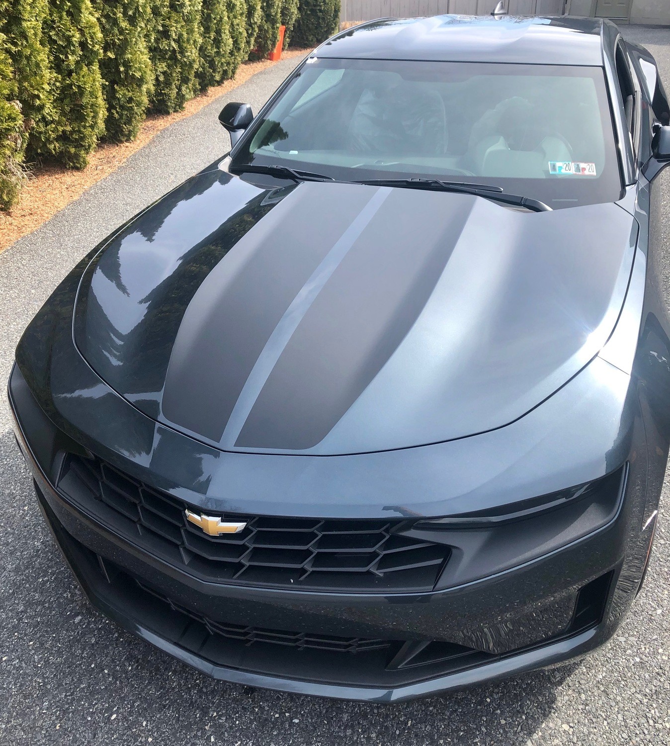 2019 - up Camaro Coupe Factory Style Dual Rally Style Hood Only Stripes SS RS LT V8 V6 Turbo 4