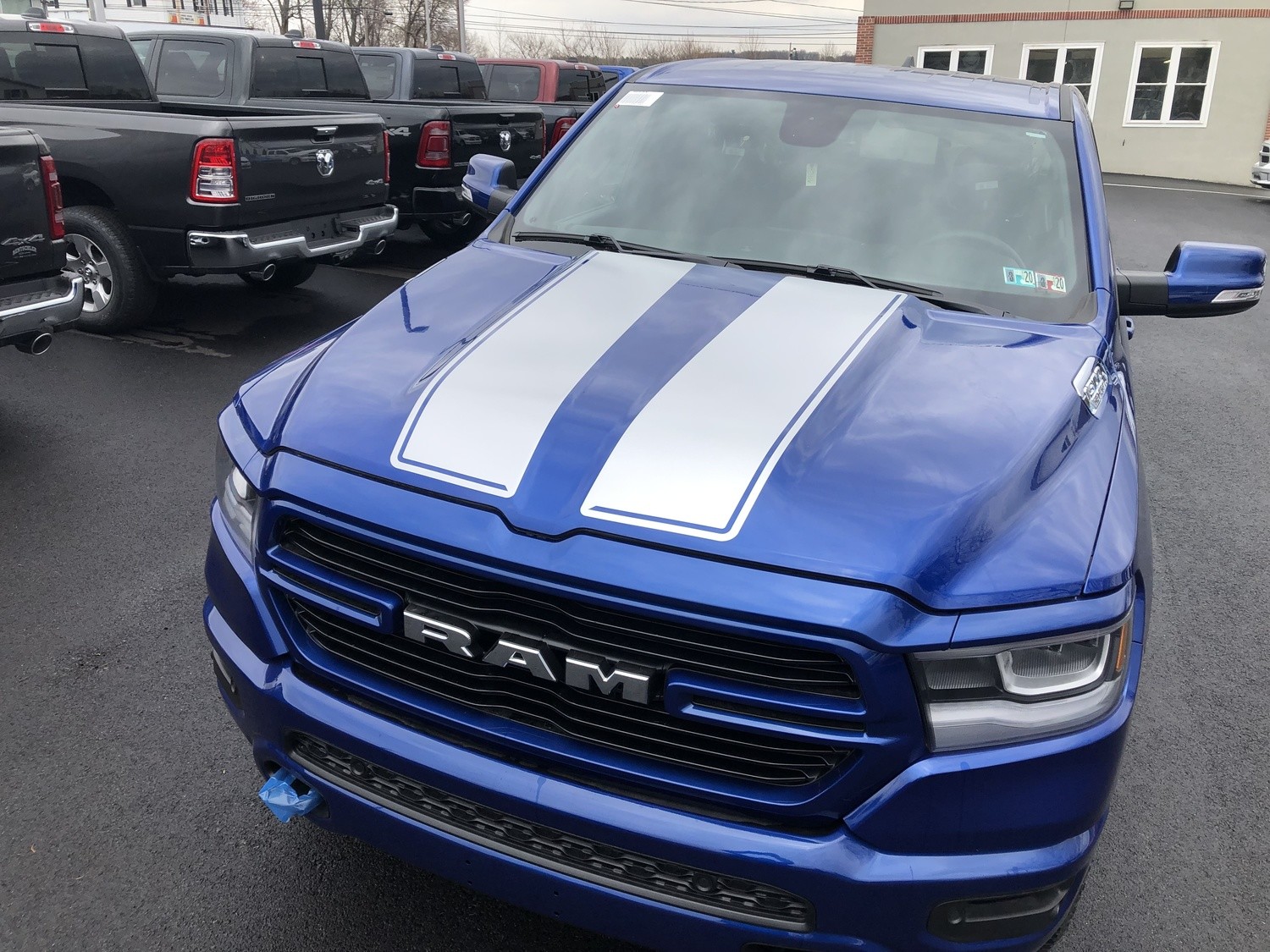 2019 - Up Ram 1500 Standard Hood and Tailgate Rally Stripes